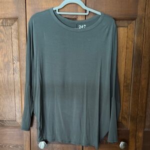 Maurices Olive Long Sleeve Top